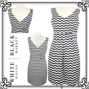 White House Black Market Chevron Dress